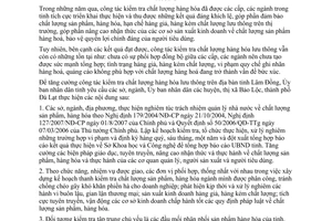 Chỉ thị 15/2007/CT-UBND tăng cường kiểm tra chất lượng hàng hóa lưu thông Lâm Đồng