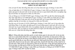 Nghị quyết 94/2007/NQ-HĐND.K7 phân cấp thẩm quyền quản lý tài sản nhà nước Đồng Tháp