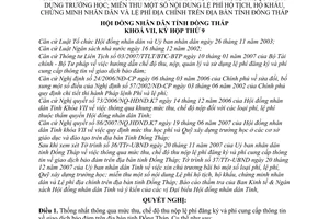 Nghị quyết 93/2007/NQ-HĐND mức thu, chế độ thu nộp lệ phí đăng ký