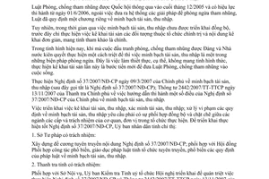 Chỉ thị 40/2007/CT-UBND thực hiện Nghị định 37/2007/NĐ-CP minh bạch tài sản Bình Dương