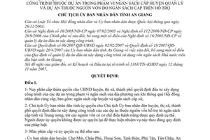 Quyết định 3322/QĐ-UBND ủy quyền phân cấp thẩm quyền quyết định đầu tư xây dựng công trình dự án phạm vi ngân sách cấp huyện