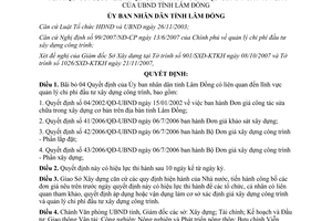 Quyết định 44/2007/QĐ-UBND bãi bỏ Quyết định 04/2002/QĐ-UBND 41/2005/QĐ-UBND