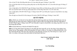 Quyết định 2301/QĐ-UBND 2007 bãi bỏ văn bản đầu tư xây dựng công trình Bến Tre