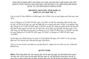 Nghị quyết 211/2007/NQ-HĐND công tác phí chi tổ chức hội nghị Nghệ An