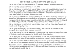Quyết định 2616/QĐ-UBND 2007 phê duyệt chi phí lập dự án báo cáo kinh tế kỹ thuật Kiên Giang