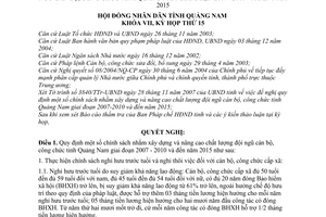 Nghị quyết 100/2007/NQ-HĐND quy định chính sách nhằm xây dựng
