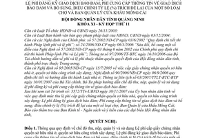 Nghị quyết 22/2007/NQ-HĐND quy định chế độ thu, nộp, quản lý và sử dụng lệ phí cấp giấy chứng nhận quyền sở hữu nhà ở, quyền sở hữu công trình