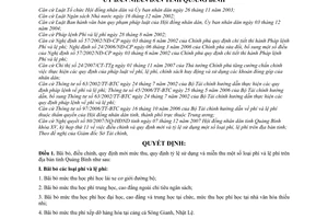 Quyết định 28/2007/QĐ-UBND bãi bỏ, điều chỉnh, quy định mới mức thu