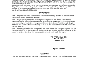 Quyết định 147/2007/QĐ-UBND bồi thường, hỗ trợ tái định cư khi Nhà nước thu hồi đất trên địa bàn tỉnh Nghệ An