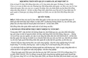 Nghị quyết 08/2007/NQ-HĐND nhiệm vụ kinh tế - xã hội năm 2008 quận 11