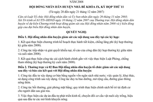Nghị quyết 07/2007/NQ-HĐND chương trình hoạt động giám sát của Hội đồng nhân dân huyện năm 2008 huyện Nhà Bè