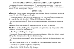 Nghị quyết 07/2007/NQ-HĐND chương trình giám sát năm 2008 của Hội đồng nhân dân quận Phú Nhuận