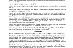 Quyết định 45/2007/QĐ-UBND Bảng quy định giá đất trên địa bàn tỉnh Kiên Giang