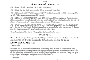 Quyết định 3079/QĐ-UBND năm 2007 kế hoạch phát triển cây cao su Sơn La đến năm 2020