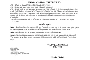 Quyết định 4090/2007/QĐ-UBND  phân cấp ủy quyền quản lý đầu tư xây dựng