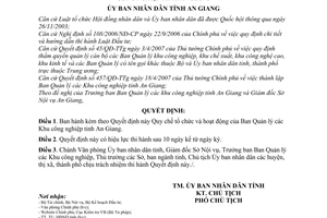 Quyết định 81/2007/QĐ-UBND Quy chế tổ chức hoạt động Ban Quản lý Khu công nghiệp tỉnh An Giang