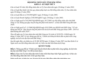 Nghị quyết 19/2007/NQ-HĐND Chính sách khuyến khích đầu tư phát triển công nghiệp