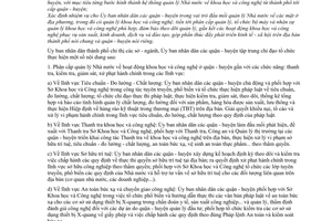 Chỉ thị 30/2007/CT-UBND tăng cường công tác quản lý nhà nước khoa học công nghệ Hồ Chí Minh