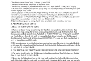 Thông tư 157/2007/TT-BTC hướng dẫn cưỡng chế thi hành quyết định hành chính thuế