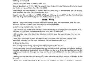 Nghị quyết số 14/2007/NQ-HĐND Chương trình phát triển nhà ở tỉnh Đăk Nông