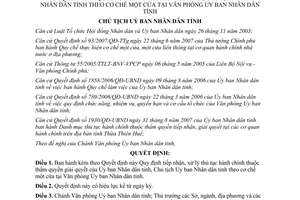 Quyết định 2888/QĐ-UBND năm 2007 Quy định tiếp nhận, xử lý thủ tục hành chính