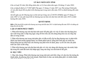 Quyết định 5689/QĐ-UBND năm 2007 phát triển thương mại Bình Dương đến 2015