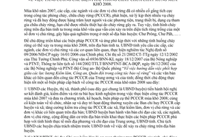 Chỉ thị 18/2007/CT-UBND tăng cường biện pháp phòng cháy chữa cháy rừng mùa khô 2008 Gia Lai