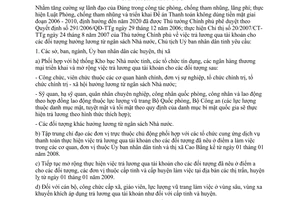 Chỉ thị 20/CT-UBND trả lương qua tài khoản đối tượng hưởng lương ngân sách nhà nước Cao Bằng