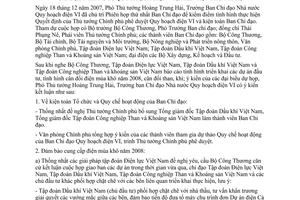 Thông báo 271/TB-VPCP kết luận Phó Thủ tướng Hoàng Trung Hải họp ban chỉ đạo nhà nước quy hoạch điện VI