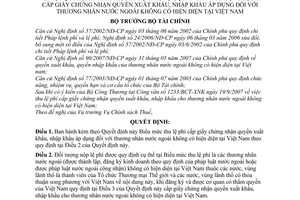 Quyết định 108/2007/QĐ-BTC quy định mức chế độ thu, nộp, quản lý sử dụng lệ phí cấp giấy chứng nhận quyền xuất nhập khẩu thương nhân nước ngoài