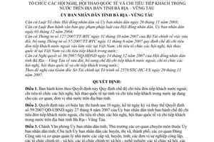 Quyết định 103/2007/QĐ-UBND chế độ chi tiêu đón tiếp khách nước ngoài