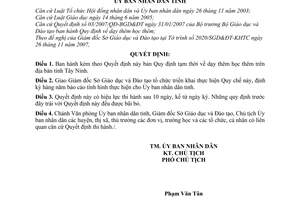 Quyết định 52/2007/QĐ-UBND Quy định tạm thời dạy thêm học thêm