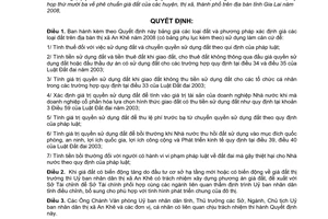 Quyết định 120/2007/QĐ-UBND bảng giá đất thị xã An Khê,tỉnh Gia Lai năm 2008