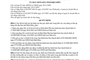 Quyết định 1702/QĐ-UBND bãi bỏ hiệu lực thi hành đơn giá, định mức lĩnh vực xây dựng cơ bản tỉnh Điện Biên
