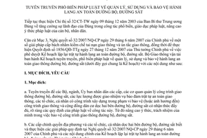 Kế hoạch 8497/BGTVT-VT tuyên truyền phổ biến pháp luật quản lý sử dụng bảo vệ hành lang an toàn đường bộ đường sắt