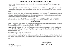 Quyết định 3458/QĐ-UBND điều chỉnh Quy hoạch mạng lưới xăng dầu