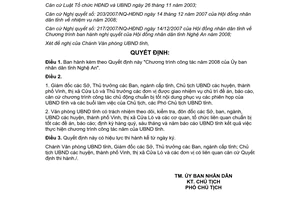 Quyết định số 5514/QĐ-UBND Chương trình công tác Nghệ An 2008