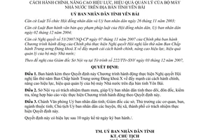 Quyết định 2445/2007/QĐ-UBND Chương trình hành động thực hiện Nghị quyết