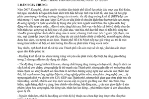 Thông báo 278/TB-VPCP kết luận Thủ tướng Nguyễn Tấn Dũng buổi làm việc lãnh đạo thành phố Hồ Chí Minh