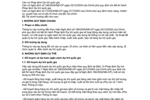 Thông tư 143/2007/TT-BTC thi hành Pháp lệnh dự trữ quốc gia hướng dẫn thực hiện Nghị định 196/2004/NĐ-CP