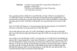 Công văn 12/BKH-QLĐT cung cấp thông tin cho Báo Đấu thầu
