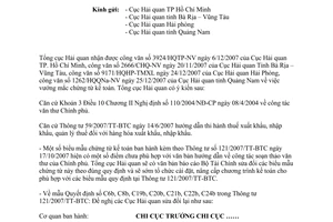 Công văn  40/TCHQ-KTTT  ủy quyền ký chứng từ kế toán