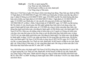 Công văn 327/VACPA công khai lần 2 danh sách các công ty kiểm toán đủ điều kiện thực hiện kiểm toán năm 2007 & 2008