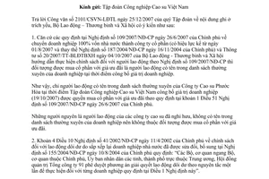 Công văn 132/LĐTBXH-LĐVL chế độ mua cổ phần ưu đãi giảm giá người lao động khi cổ phần hóa doanh nghiệp 100% vốn nhà nước