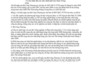 Công văn 286/VPCP-KTTH giải pháp bình ổn thị trường trong nước năm 2008