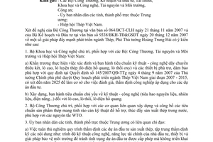 Công văn 287/VPCP-CN  giải pháp đẩy mạnh phát triển ngành Thép