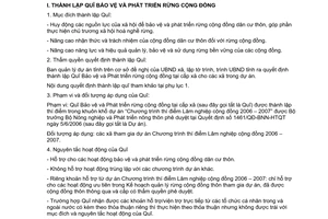 Công văn  123/BNN-LN Hướng dẫn thí điểm thành lập, quản lý và sử dụng Quĩ Bảo vệ và Phát triển rừng cộng đồng