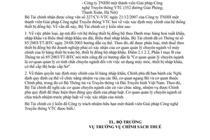 Công văn 593/BTC-CST hướng dẫn thực hiện Thông tư số 85/2003/TT-BTC