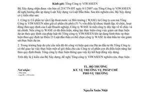 Công văn 02/BXD-PC  hướng dẫn áp dụng Luật Xây dựng và Luật Đấu thầu