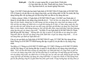 Công văn 190/BXD-KTTC  hướng dẫn  áp dụng giá vật liệu trong lĩnh vực đầu tư xây dựng